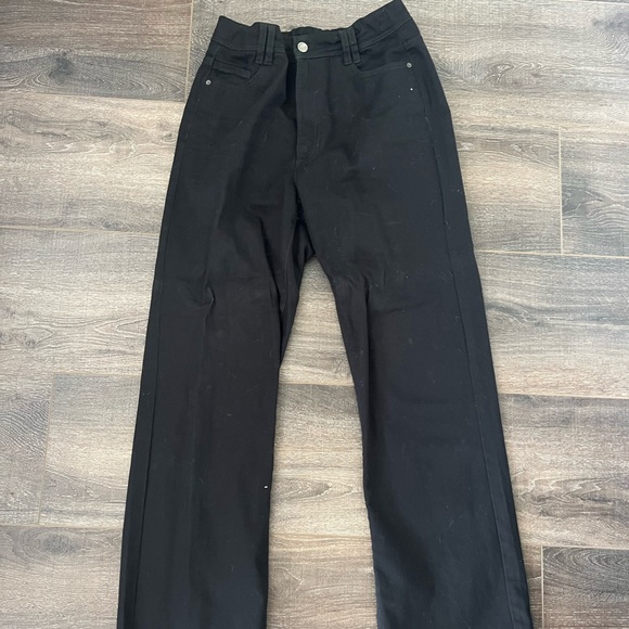 Black Zara Wide Leg Jeans, size 6 - Picture 2 of 3